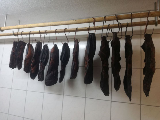 Frisch verarbeitetes Wildbret